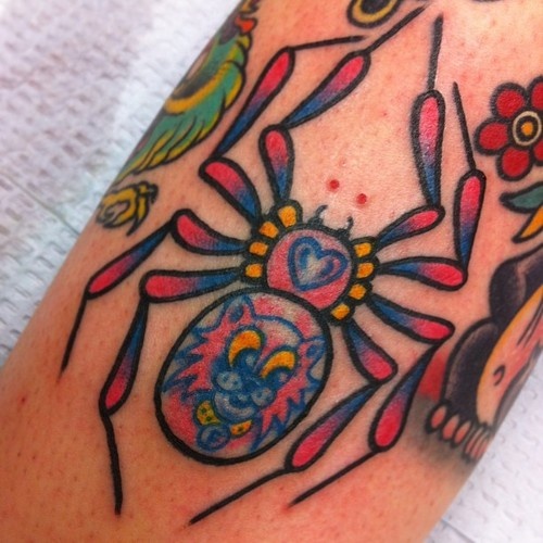 Charming Colourful Insect Tattoo