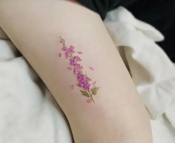 July Birth Bloom Tattoos with Vacillating Petals