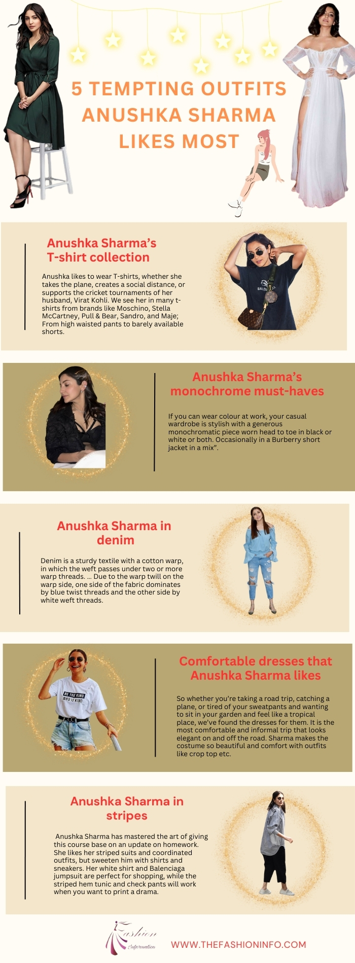 5 Tempting Outfits Anushka Sharma Likes Most