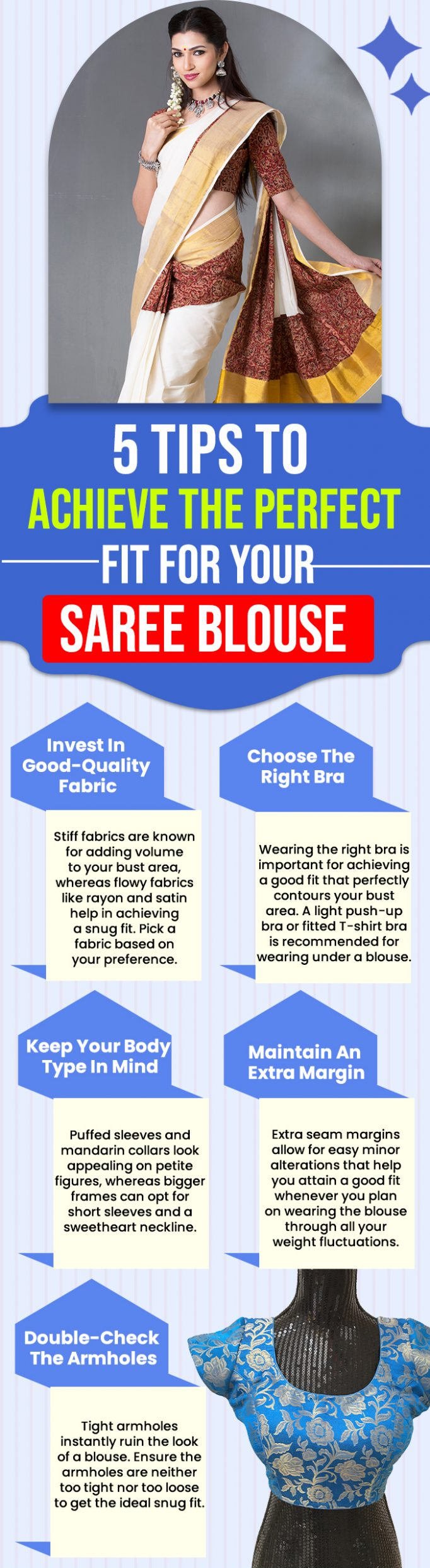 5 suggestions To achieve the perfect healthful for your Saree blouse 