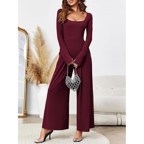 Burgundy-Jumpsuit-for-Women