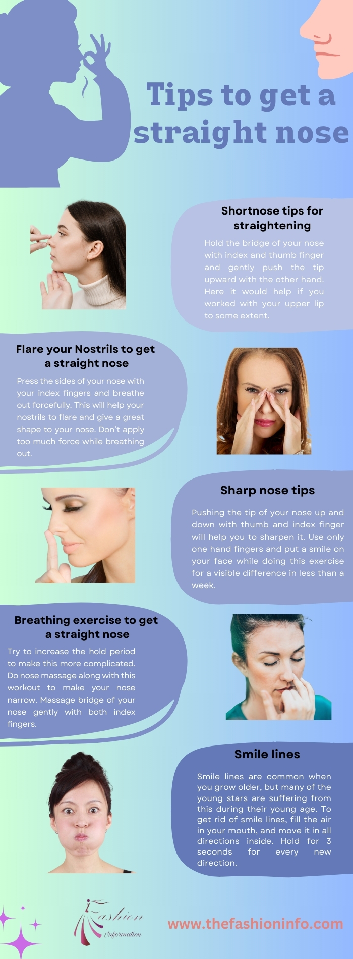 Tips to get a straight nose