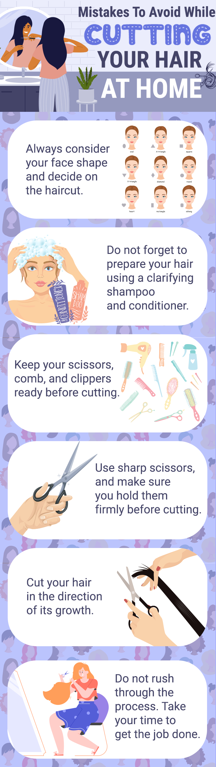 mistakes To avoid even as reducing Your Hair At Home