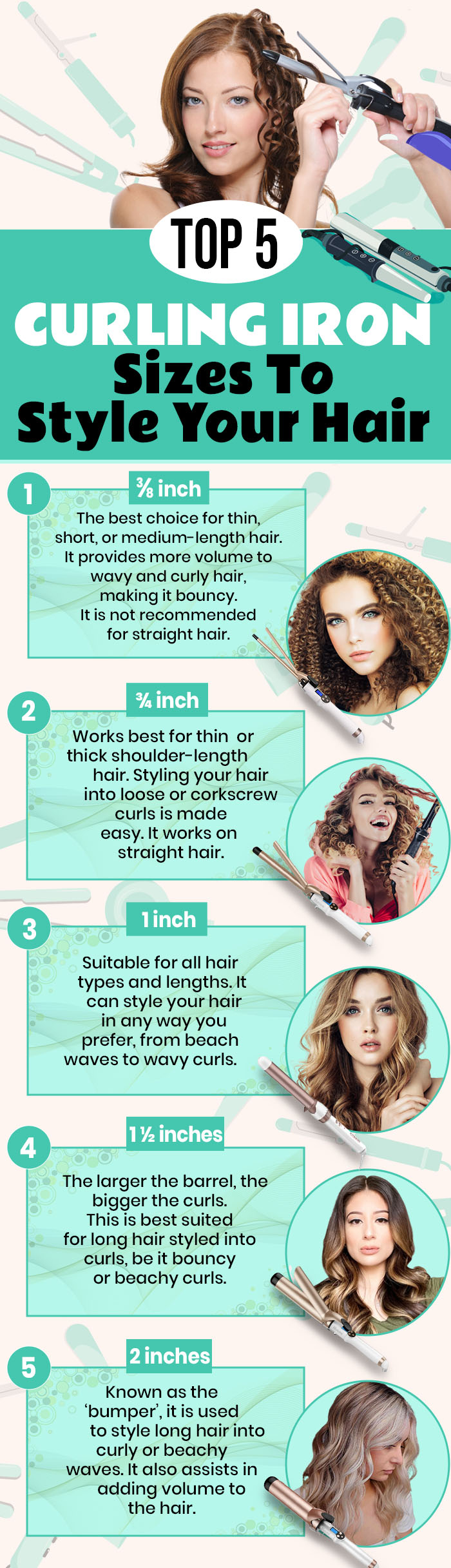 Top 5 Curling Iron Sizes To fashion Your Hair