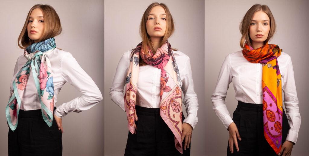 Silk Scarf (Loose Knot Style)